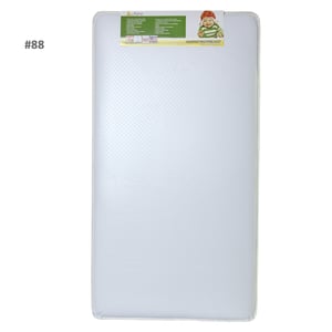 88 coil inner spring standard crib and toddler mattress in white
